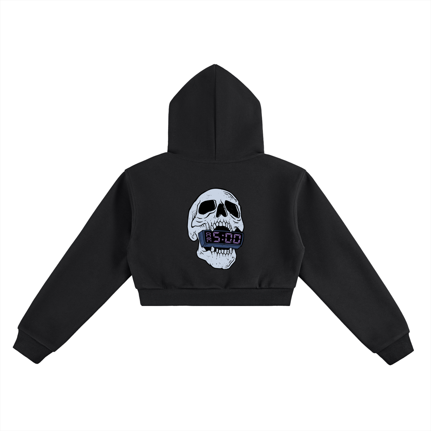 5AM SKULL Cropped Hoodie