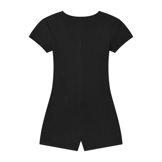 Women's Cape Tie Waist Romper