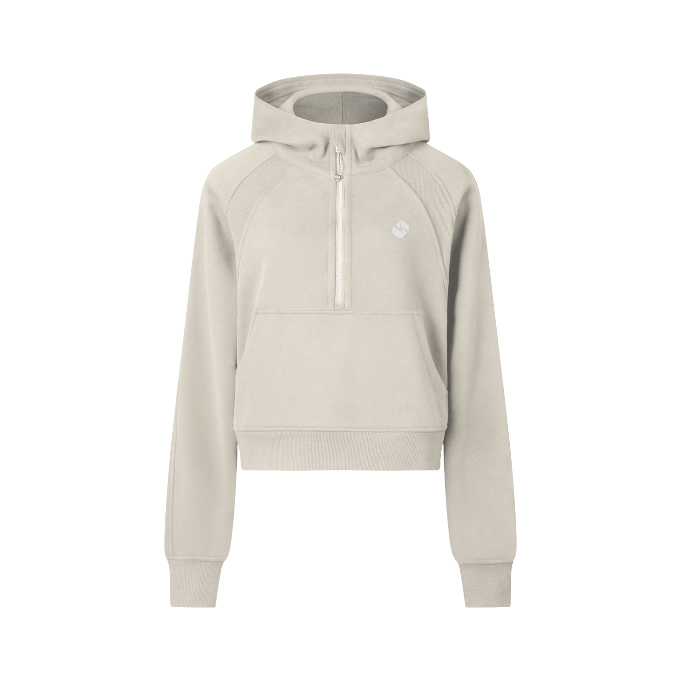 5AM Cropped Half-Zip Hoodie