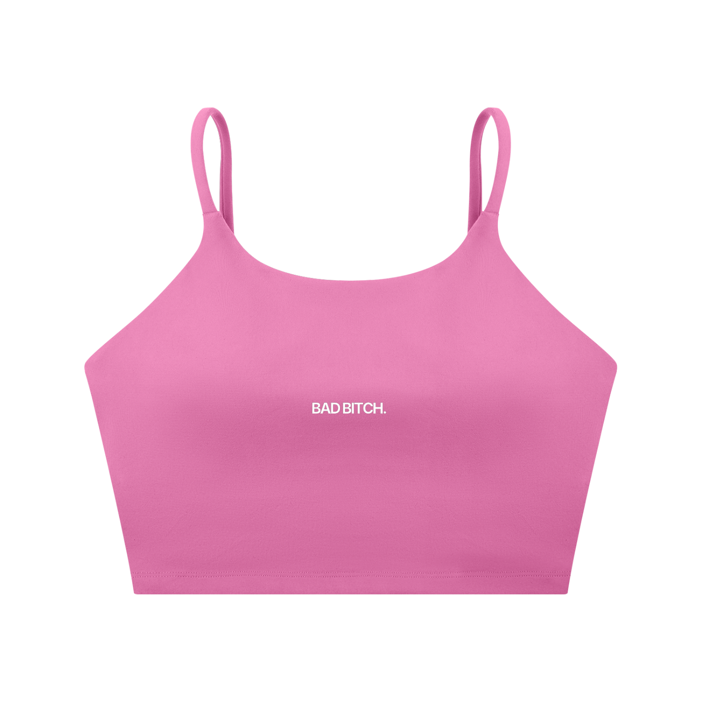 BAD BITCH Spaghetti Strap Yoga Sports Bra