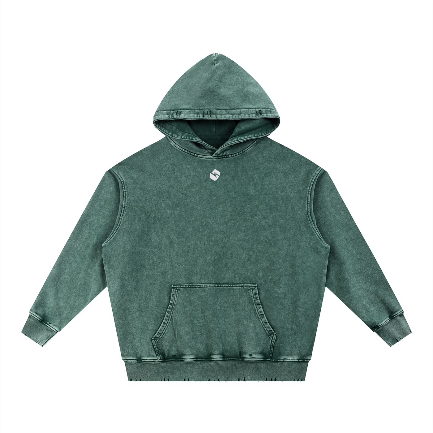 5AM Snow Wash Hand-Frayed Heavyweight Hoodie