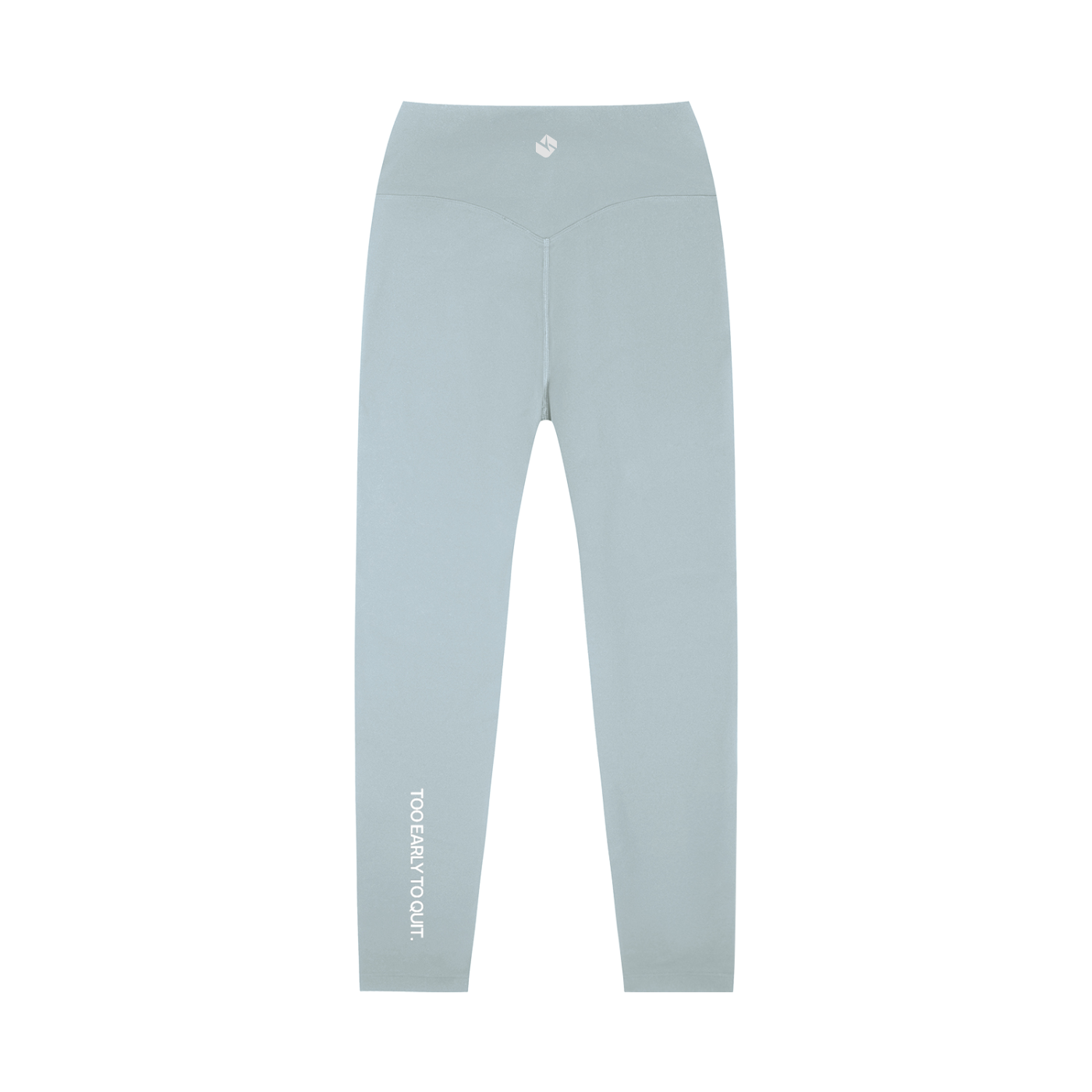 TOO EARLY TO QUIT High-Waisted Yoga Leggings