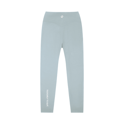 TOO EARLY TO QUIT High-Waisted Yoga Leggings