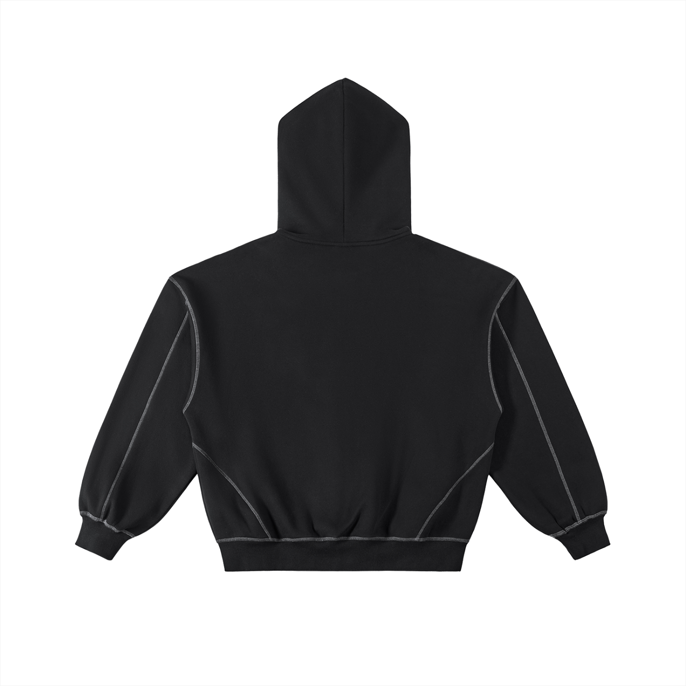 5AM Contrast-Stitched Boxy Fleece Hoodie