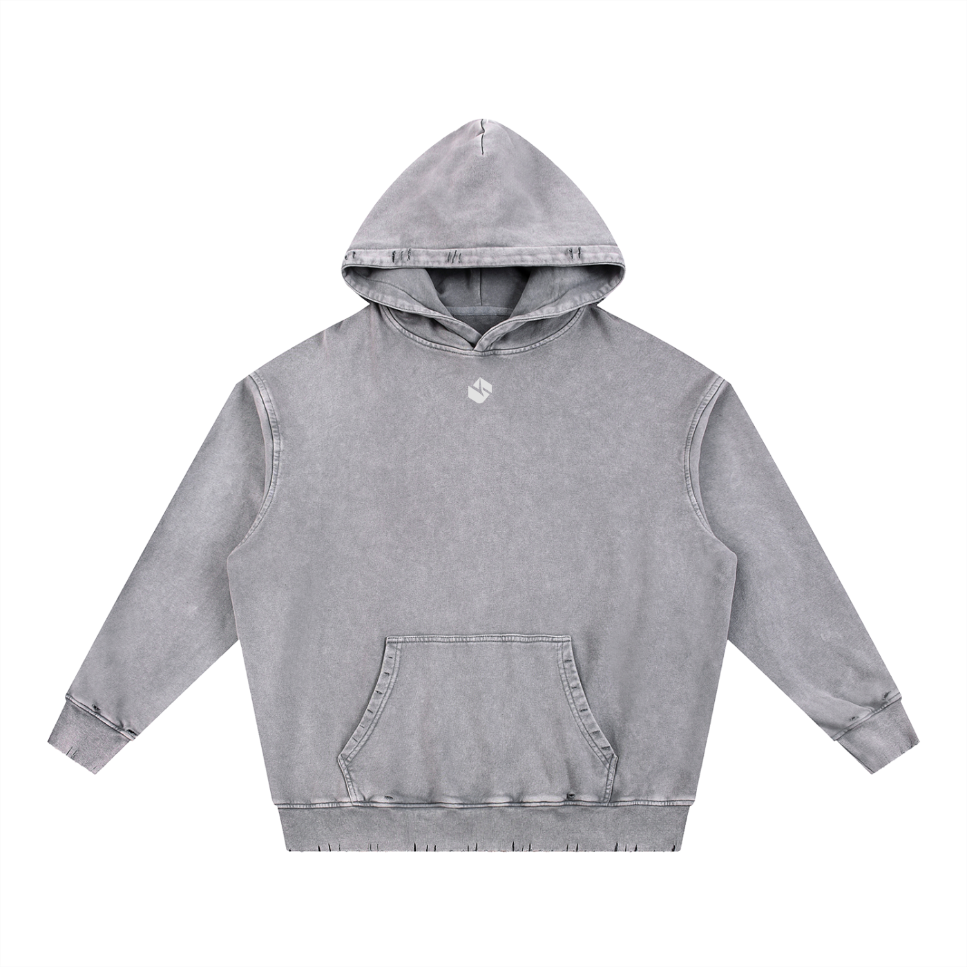 5AM Snow Wash Hand-Frayed Heavyweight Hoodie