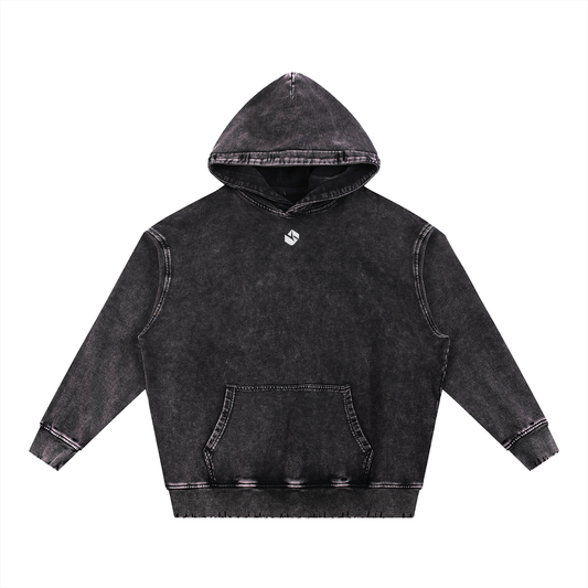 5AM Snow Wash Hand-Frayed Heavyweight Hoodie