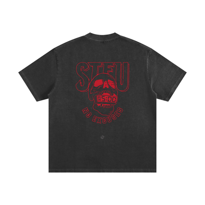 STFU Heavyweight Washed Frayed T-Shirt