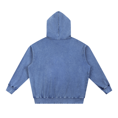5AM Snow Wash Hand-Frayed Heavyweight Hoodie