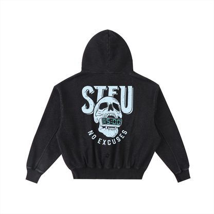 STFU Frayed Enzyme Washed Hoodie