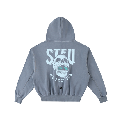 STFU Frayed Enzyme Washed Hoodie