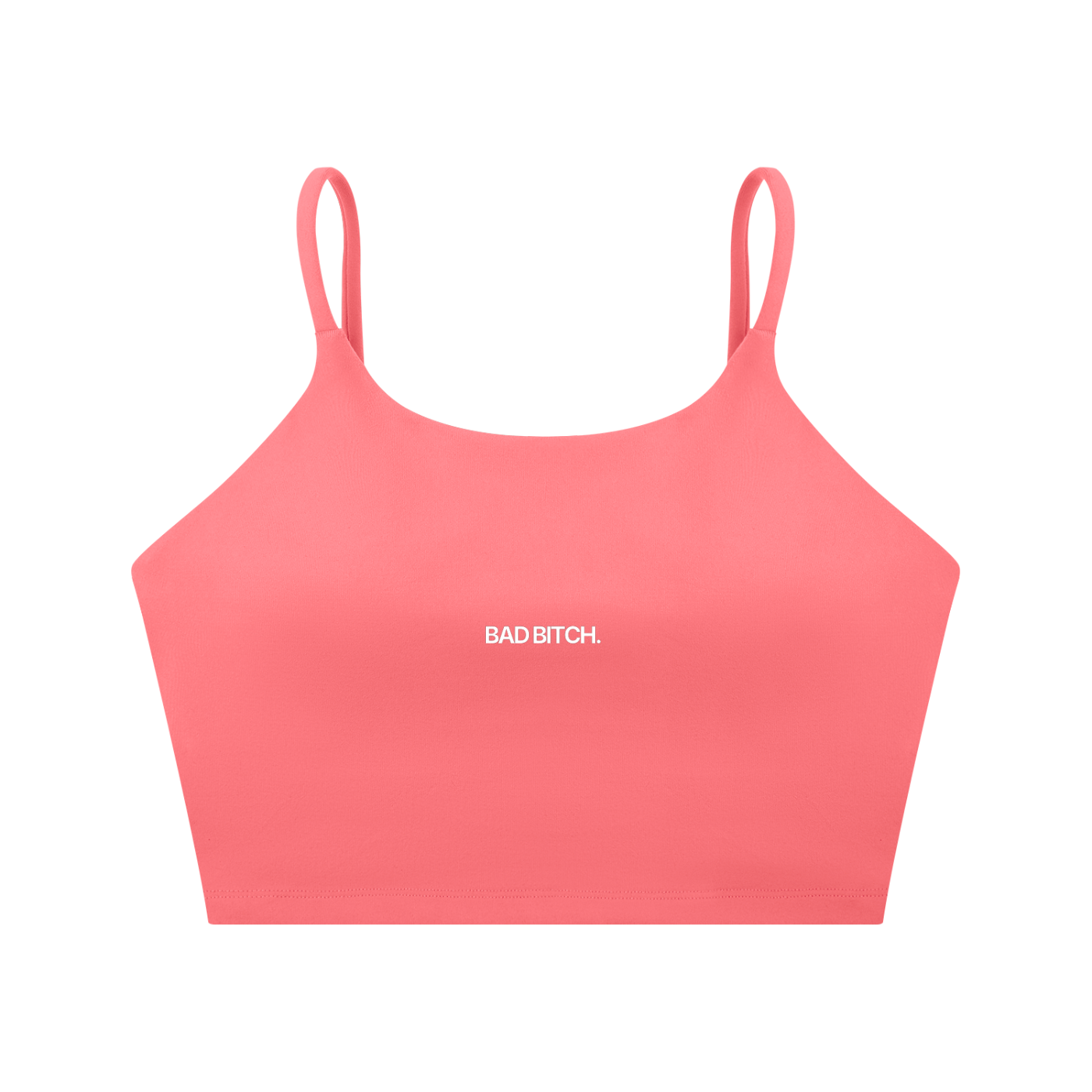BAD BITCH Spaghetti Strap Yoga Sports Bra