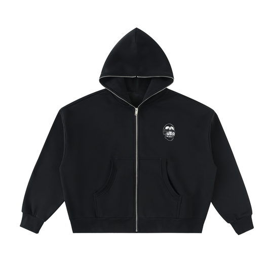 STFU Fleeced Full-Zip Boxy Hoodie