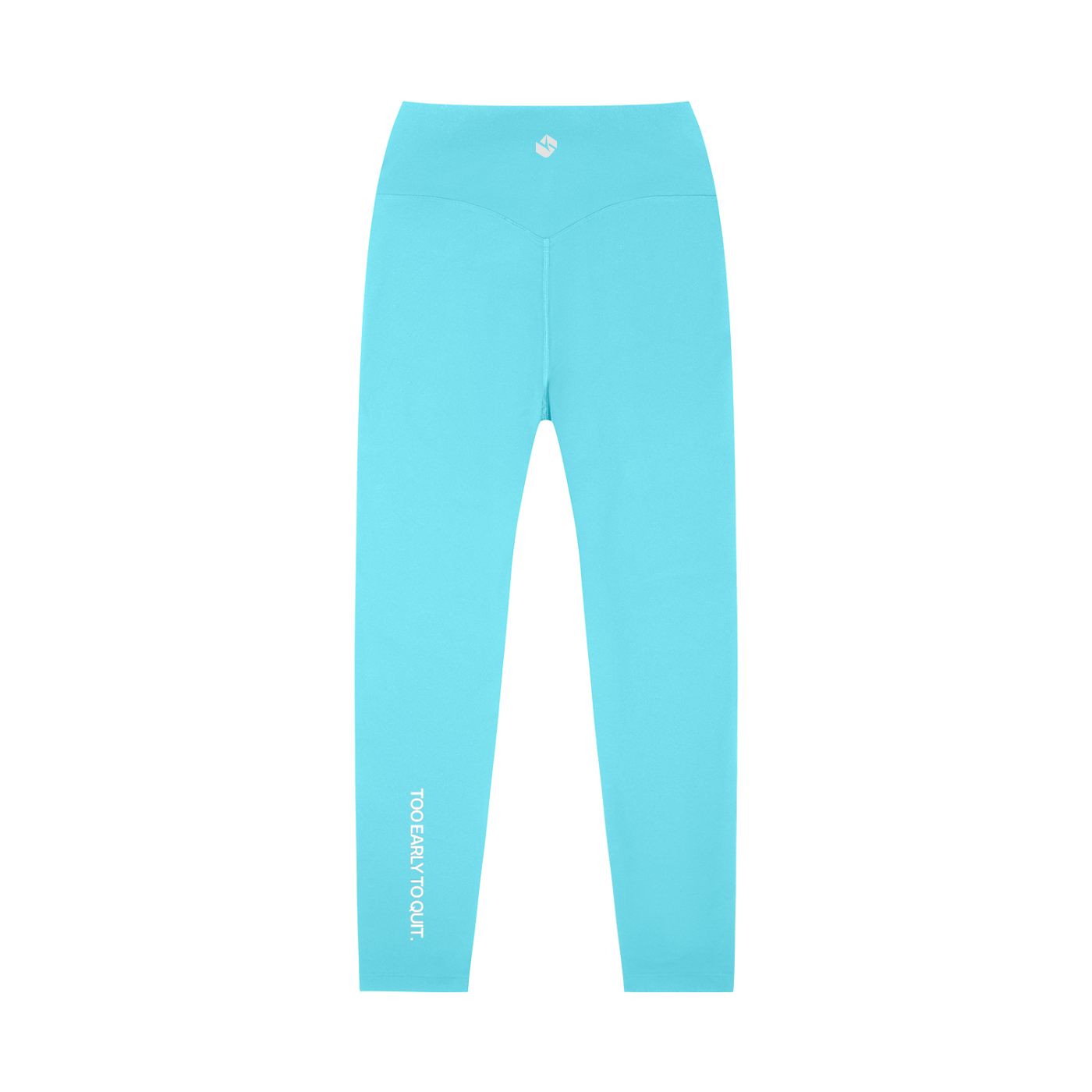 TOO EARLY TO QUIT High-Waisted Yoga Leggings