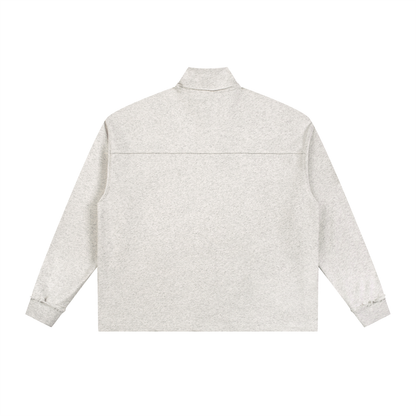 5AM Half-Zip Rolled Edge Fleece Sweatshirt