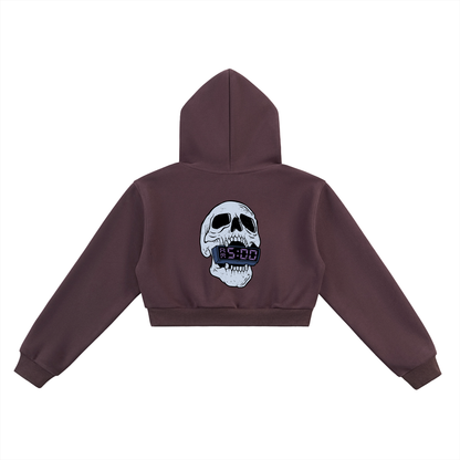 5AM SKULL Cropped Hoodie