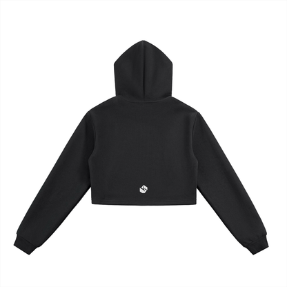 5AM Cropped Zip-Up Hoodie