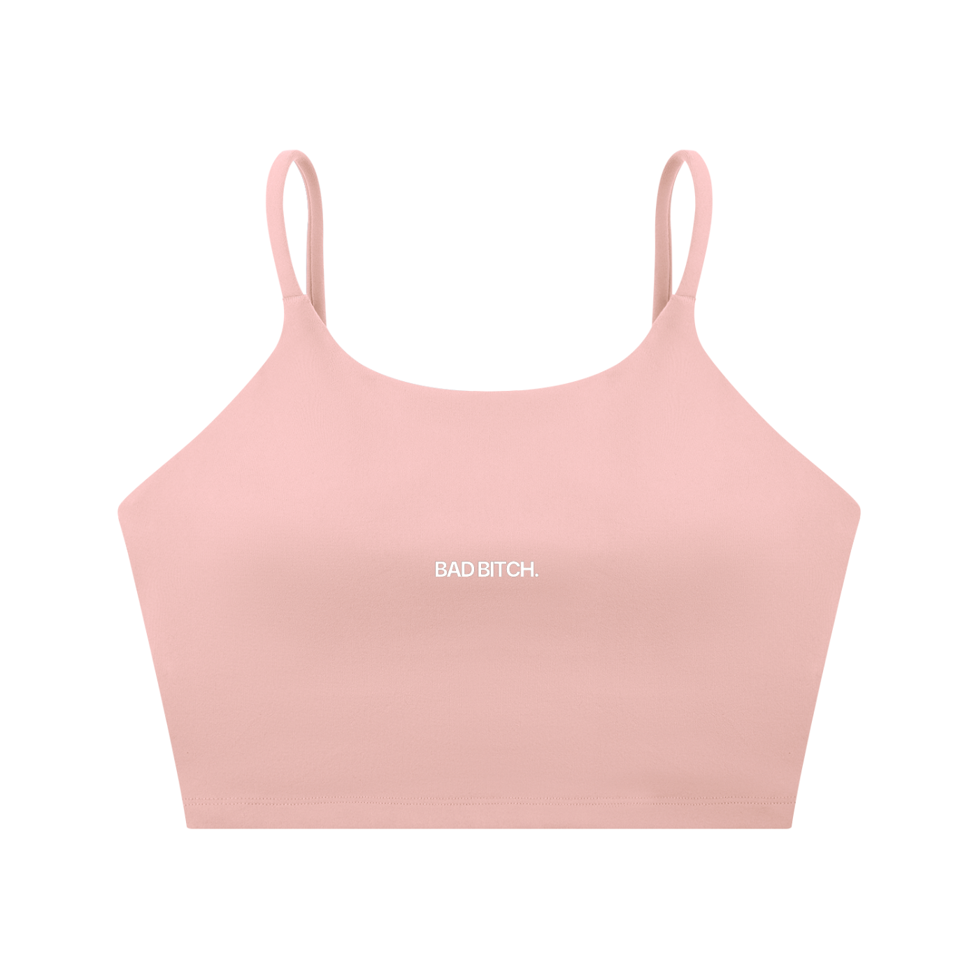 BAD BITCH Spaghetti Strap Yoga Sports Bra