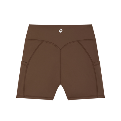 Women's High-Waisted Pocket Biker Shorts