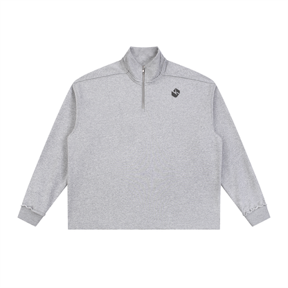 5AM Half-Zip Rolled Edge Fleece Sweatshirt