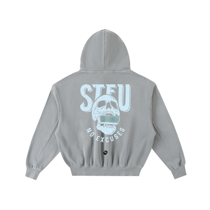 STFU Frayed Enzyme Washed Hoodie