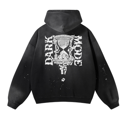 DARK MODE Vintage Frayed Fleece Hoodie