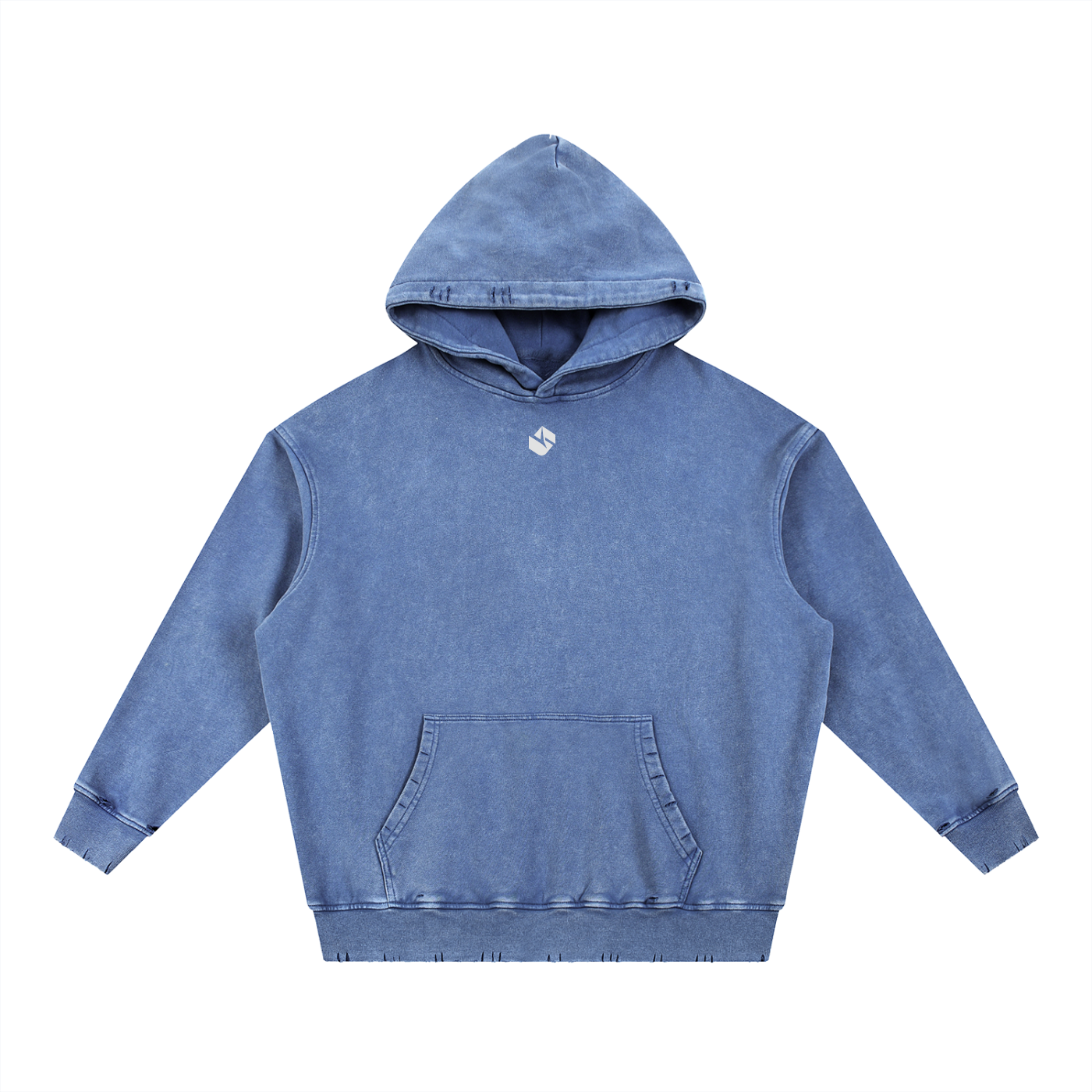 5AM Snow Wash Hand-Frayed Heavyweight Hoodie