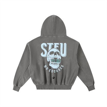 STFU Frayed Enzyme Washed Hoodie