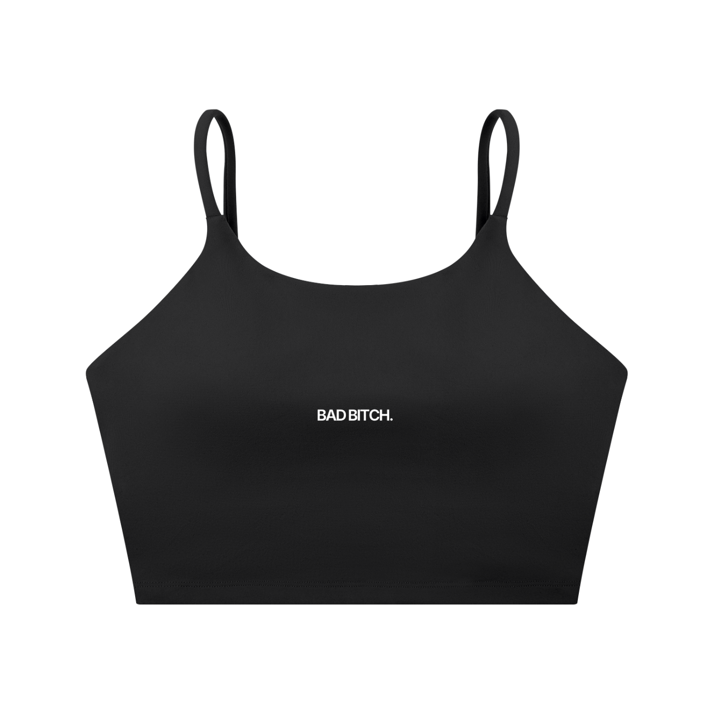 BAD BITCH Spaghetti Strap Yoga Sports Bra