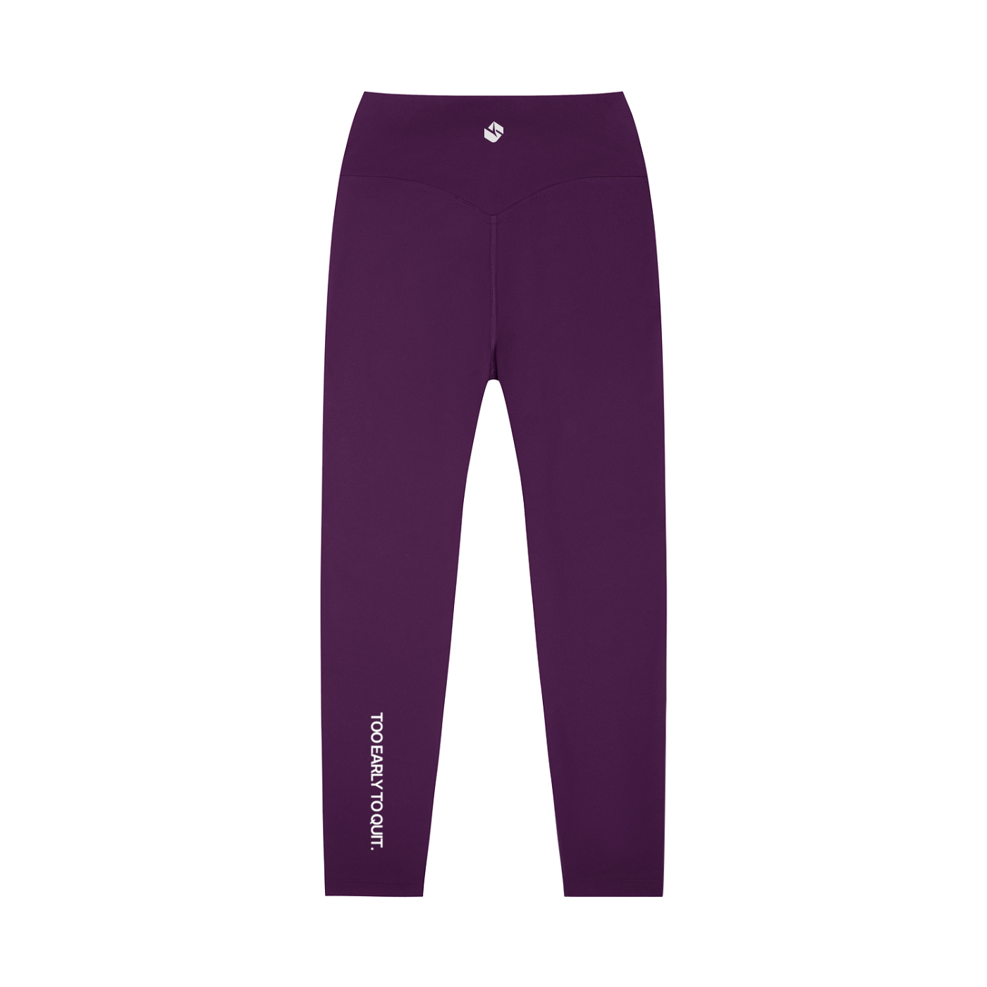 TOO EARLY TO QUIT High-Waisted Yoga Leggings