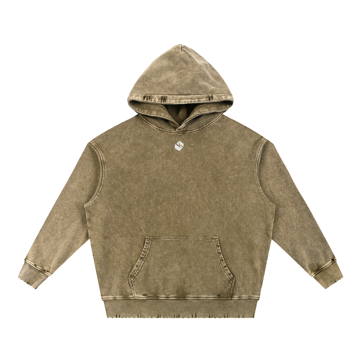 5AM Snow Wash Hand-Frayed Heavyweight Hoodie