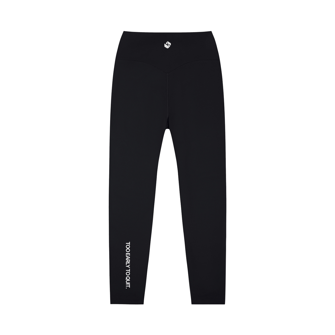 TOO EARLY TO QUIT High-Waisted Yoga Leggings