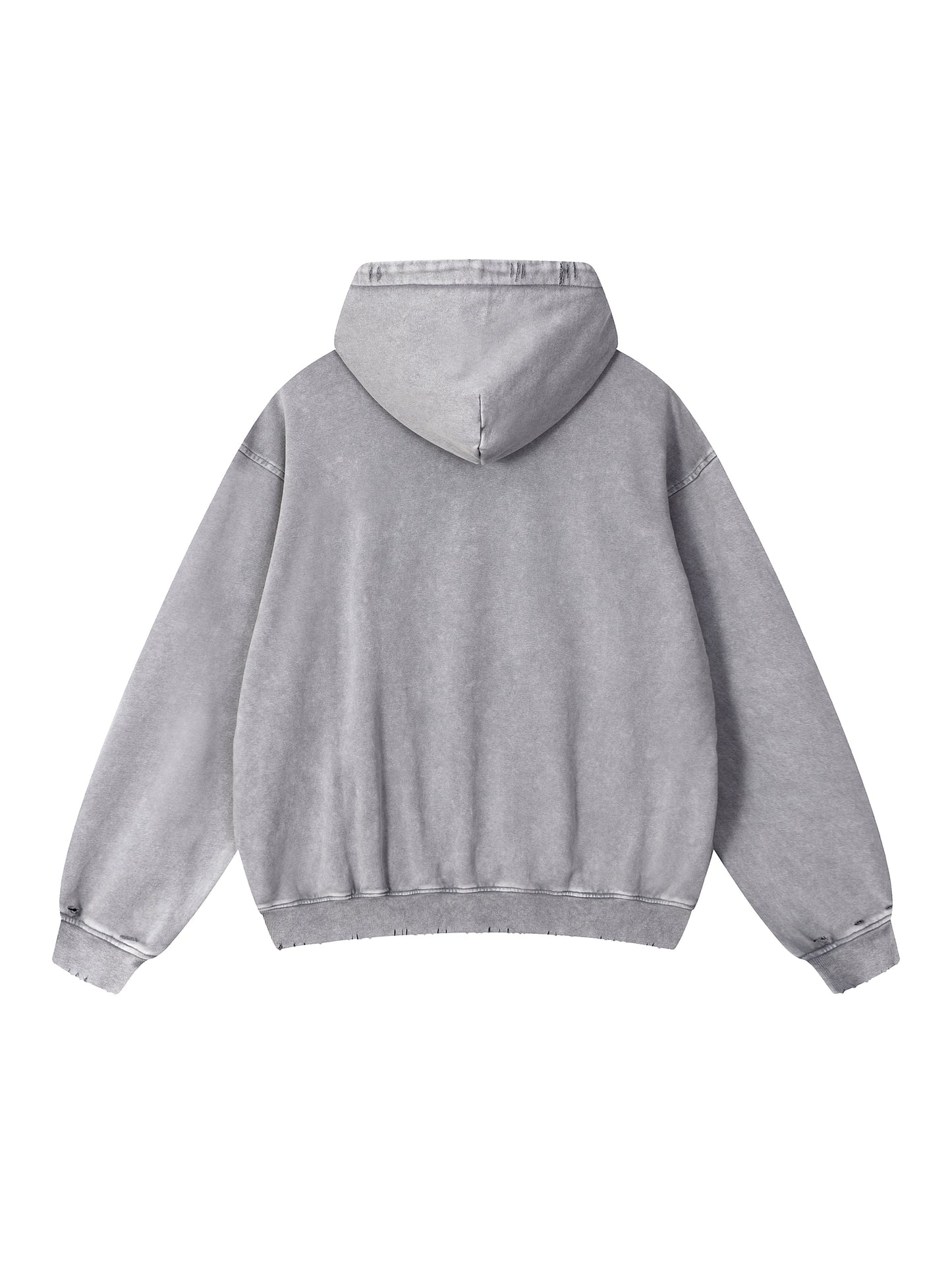 5AM Snow Wash Hand-Frayed Heavyweight Hoodie
