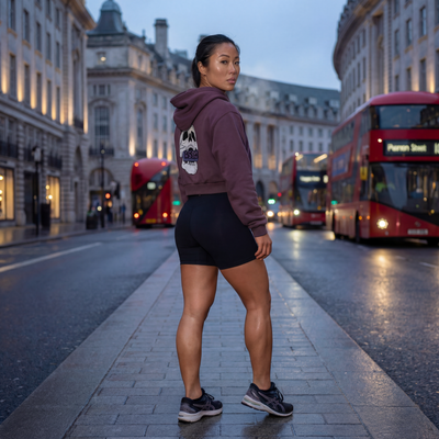 5AM SKULL Cropped Hoodie